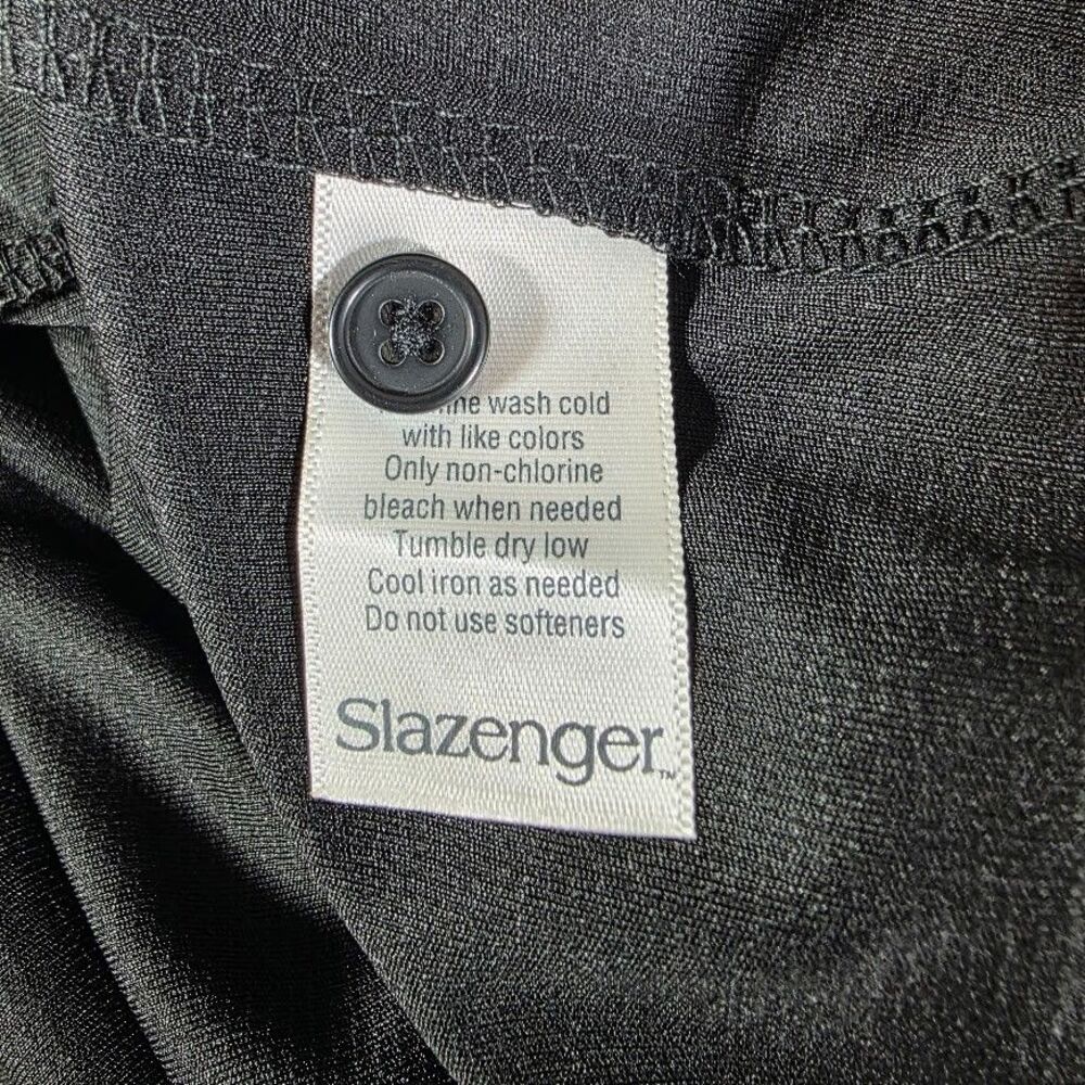 Slazenger Golf Polo Shirt Men's Sz Large Grey Short Sleeve Wicking + UPF 15 NWT - Picture 4 of 8